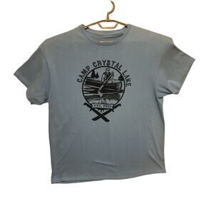 Camp Crystal Lake Friday the 13th Tee XL Jason Horror Movie Shirt